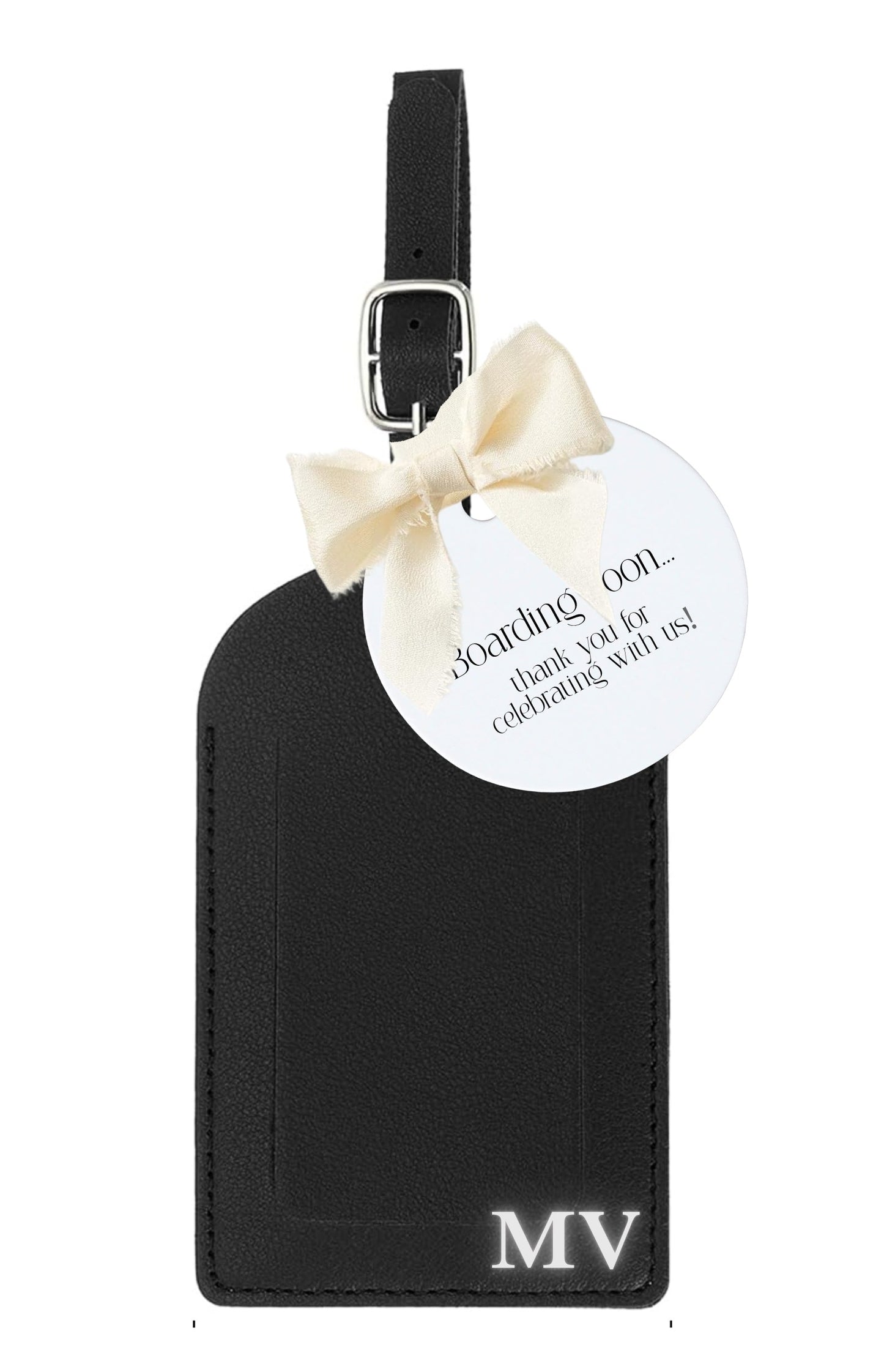 Custom Luggage Tag-Baby Shower- Michel & Vanessa