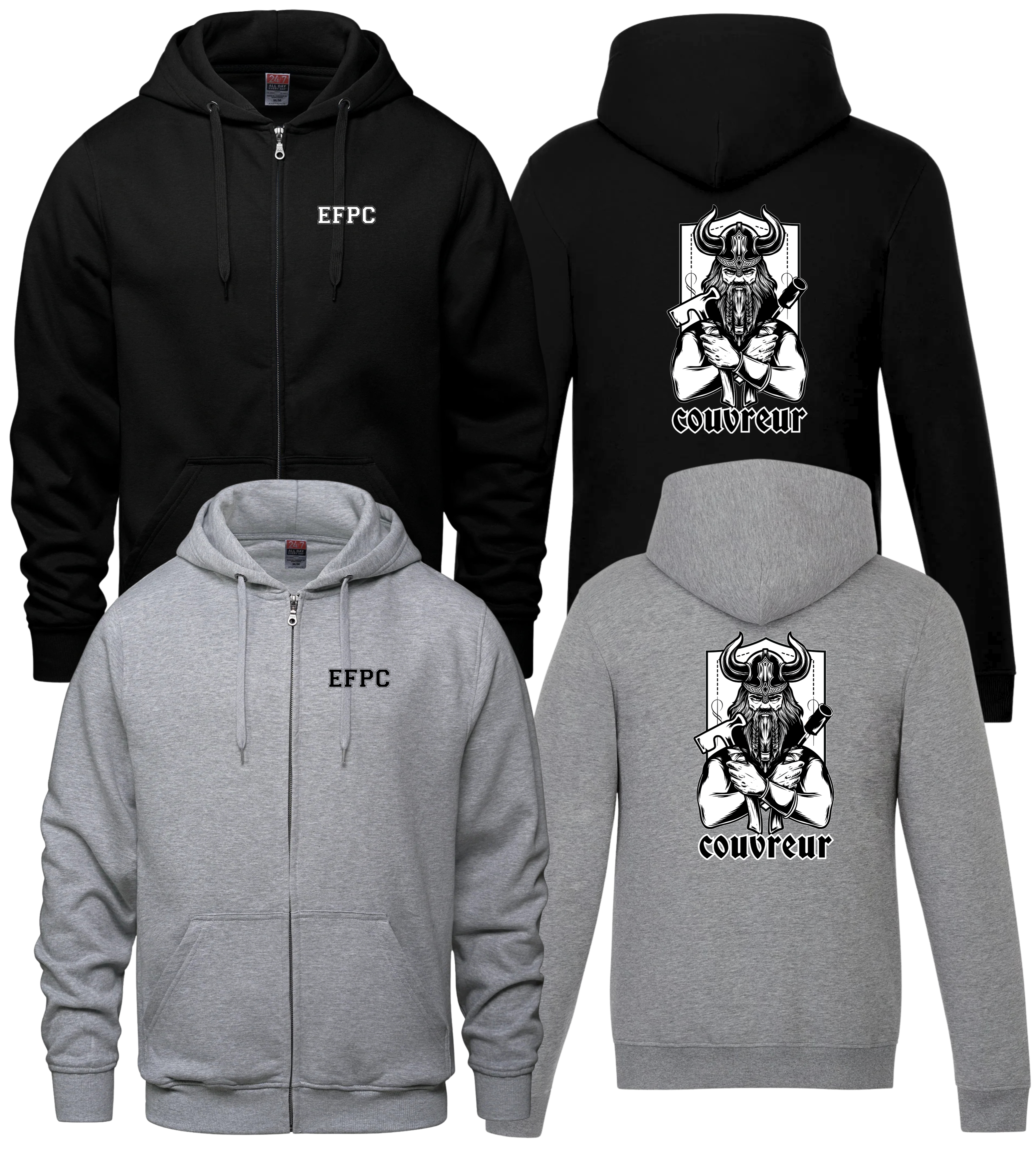 EFPC- FULL ZIP-GROUP COUVREUR