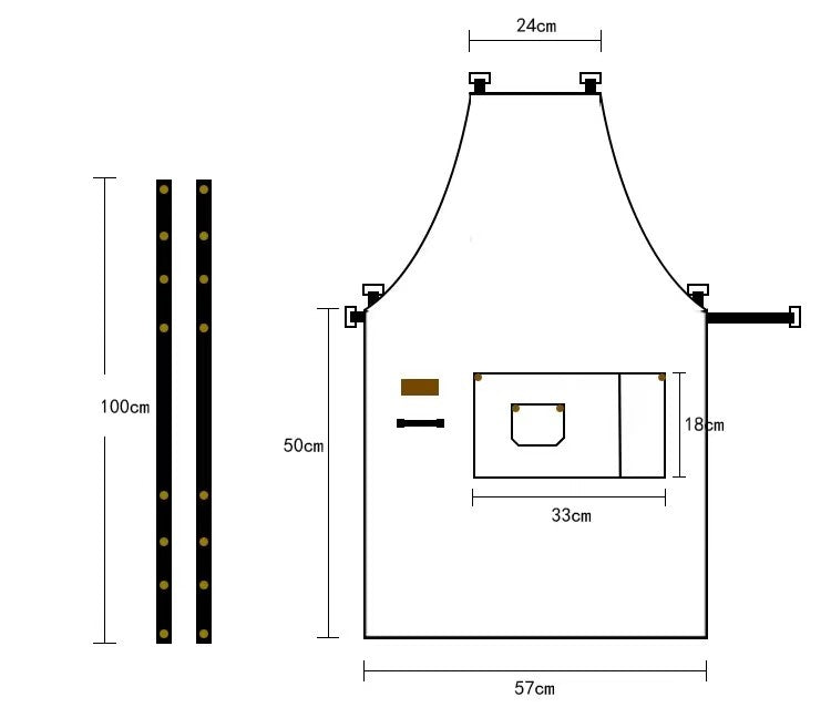 COTTON/POLY WORK APRON