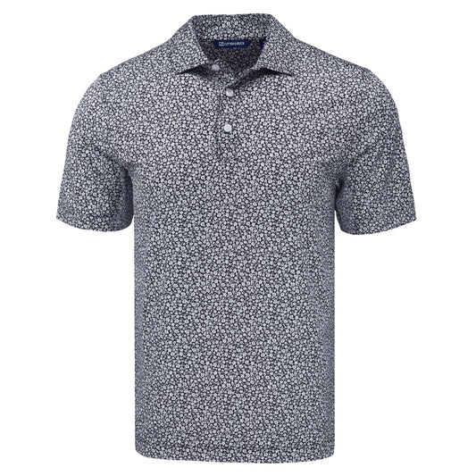 Cutter & Buck Pike Eco Flora Print Recycled Mens Polo