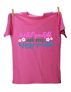 T-shirt rose gentillesse Edgewater pour jeunes