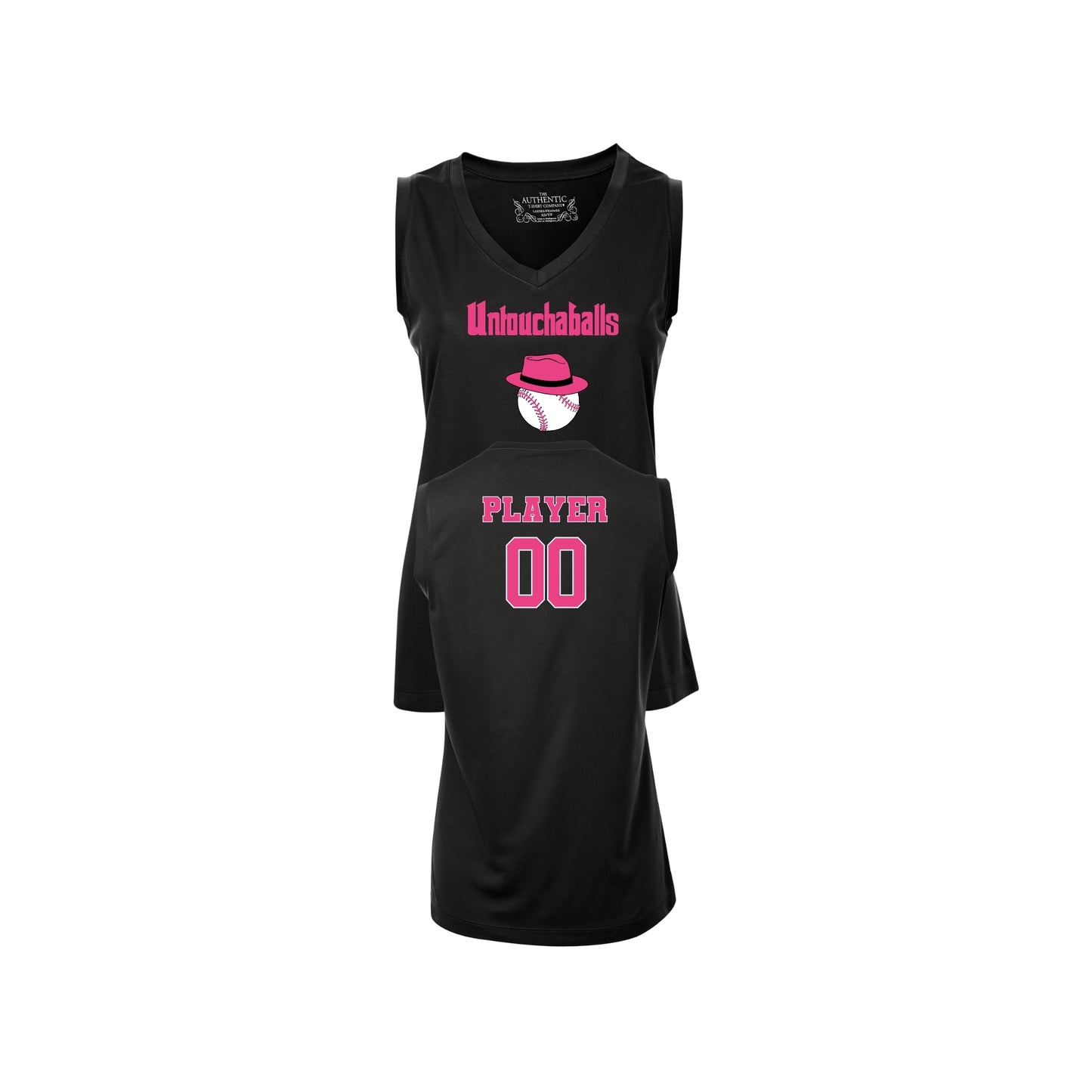 UNTOUCHABALLS WOMEN'S V-NECK TANK