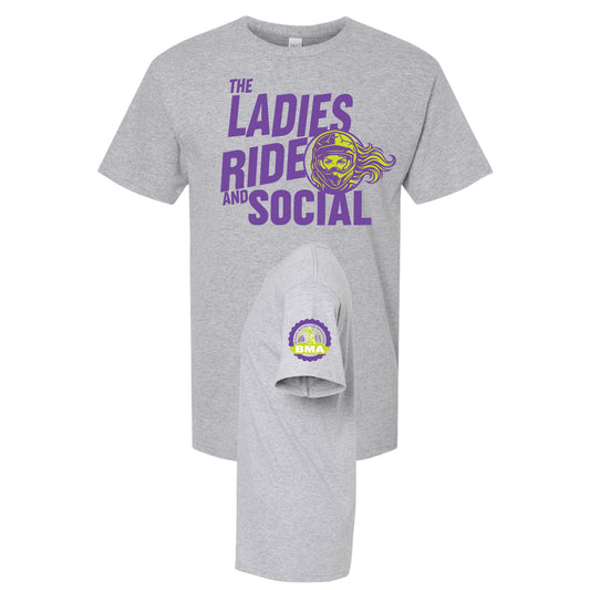 LADIES RIDE AND SOCIAL T-SHIRT