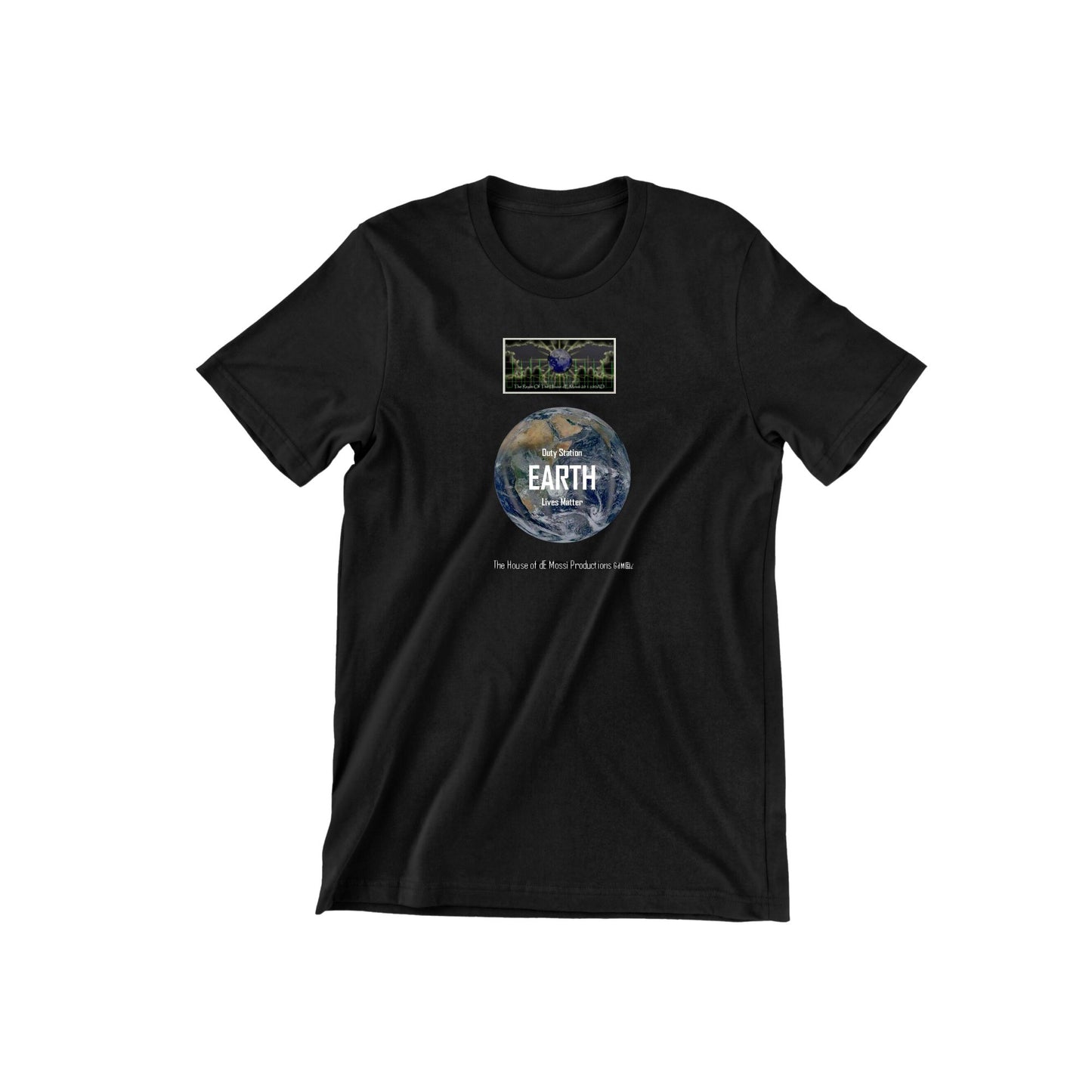 DUTY STATION EARTH T-SHIRT-FRONT PRINT