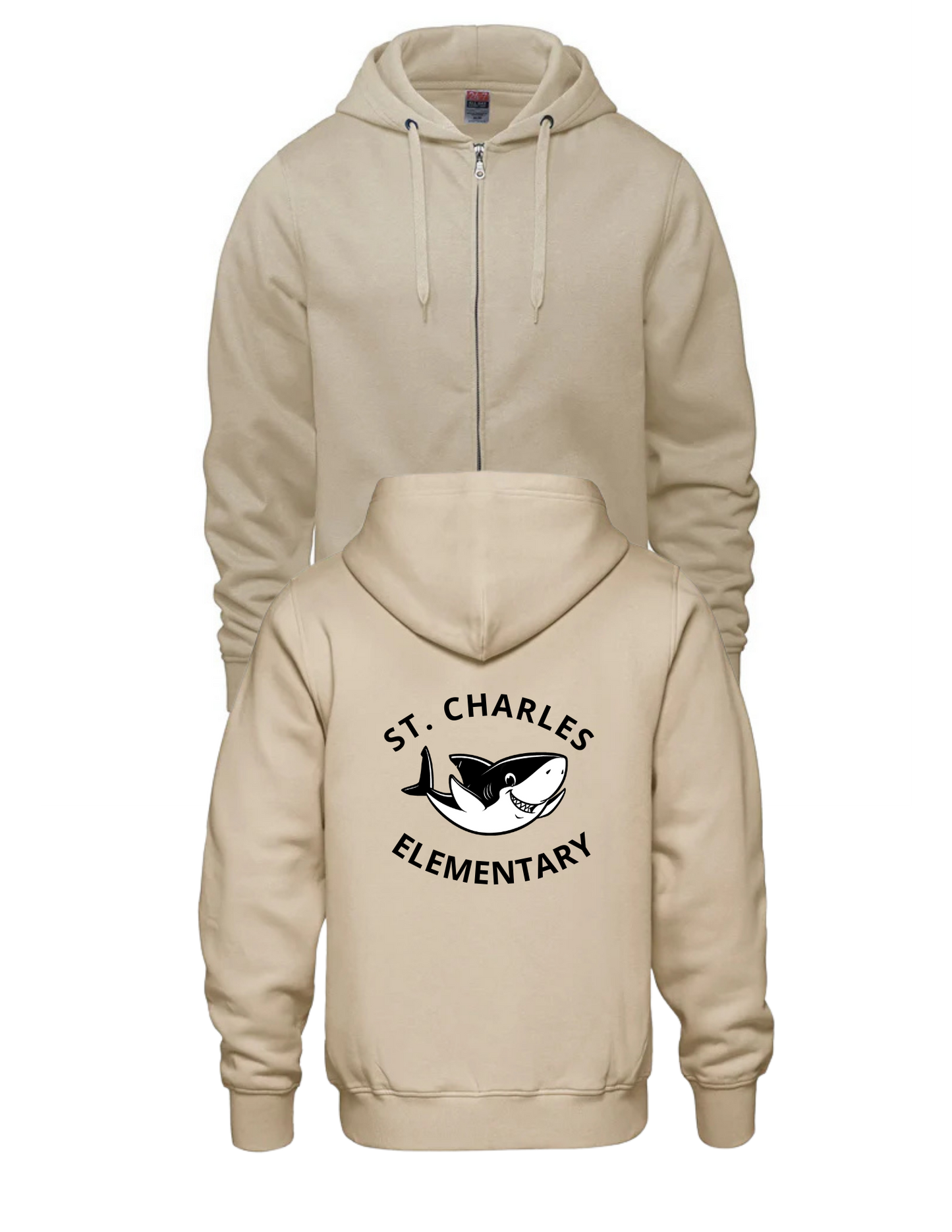 St Charles Adult Full Zip Sweatshirt