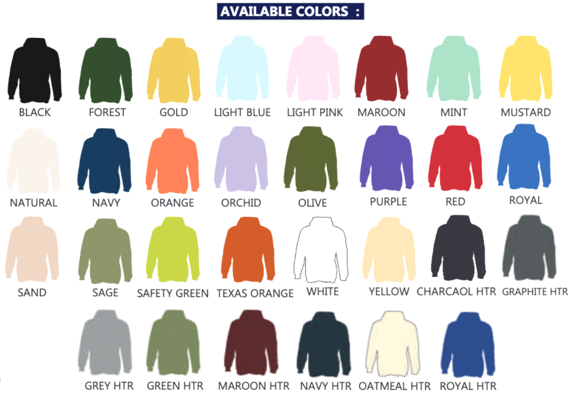 Hoodie Couleurs Mélangées - Commande de Groupe