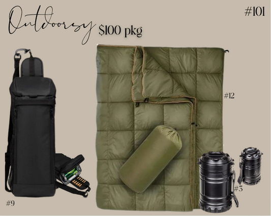 PACKAGE 101 -OUTDOOR- $100