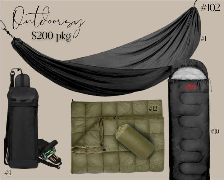 PACKAGE 102 -OUTDOOR- $200