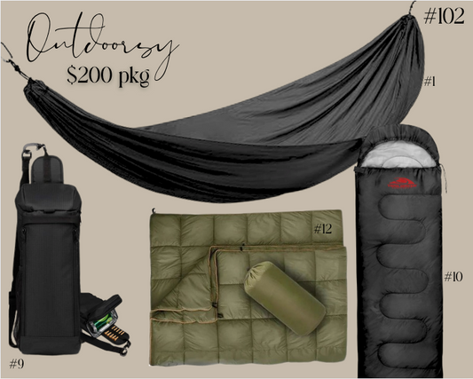 PACKAGE 102 -OUTDOOR- $200