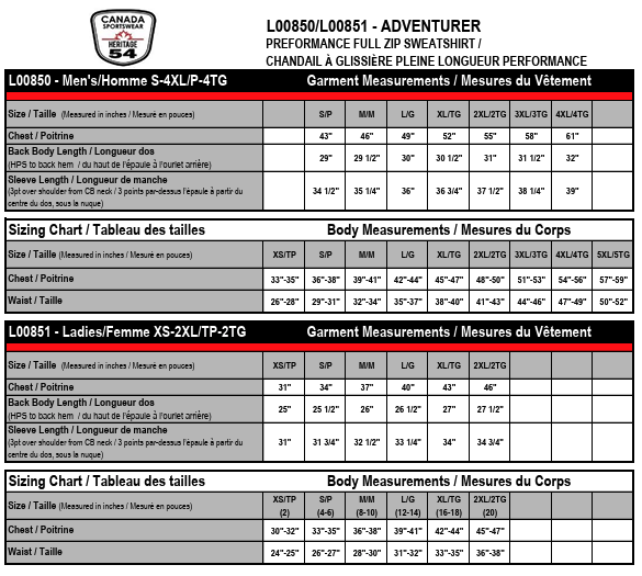 DUNANY LADIE'S PERFORMANCE FULL ZIP