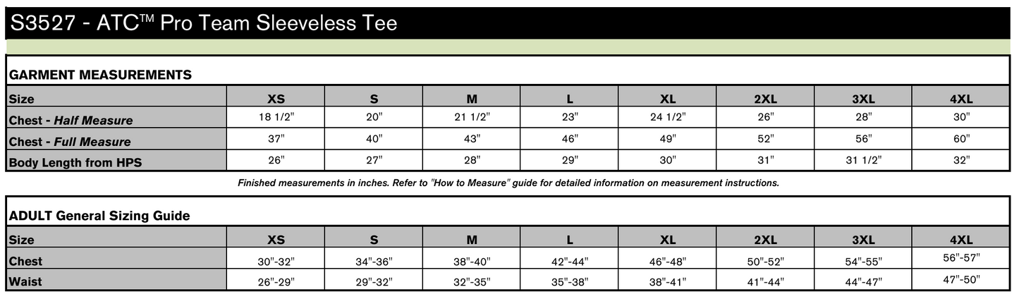 Performance sleeveless tee