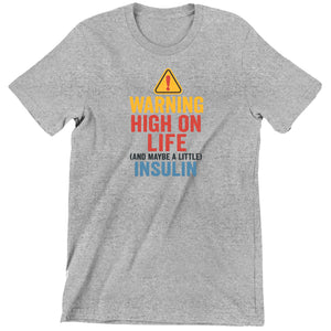 T-SHIRT ADULTE T1D - HIGH ON LIFE