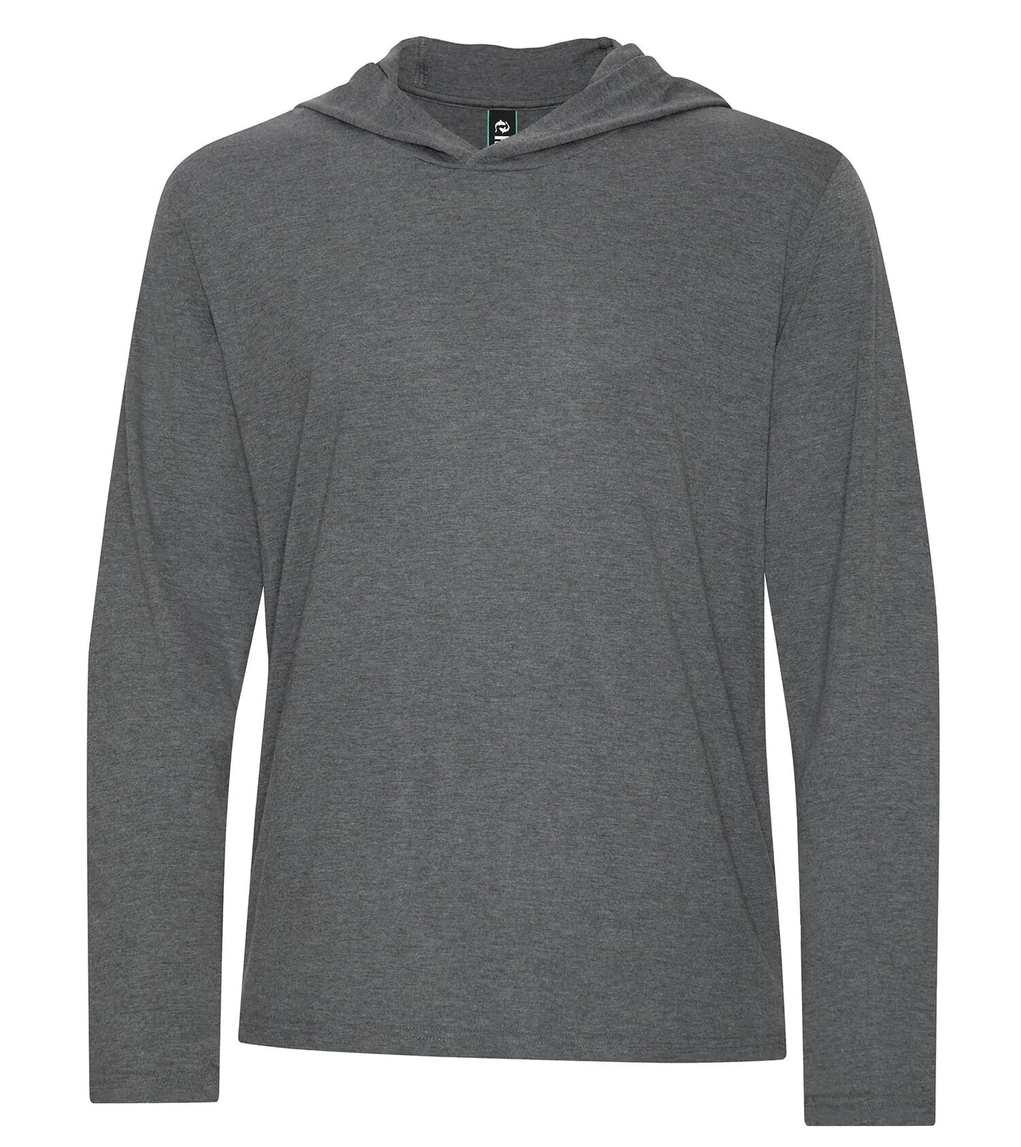 T-shirt à manches longues en mélange de trois matières et sweat à capuche