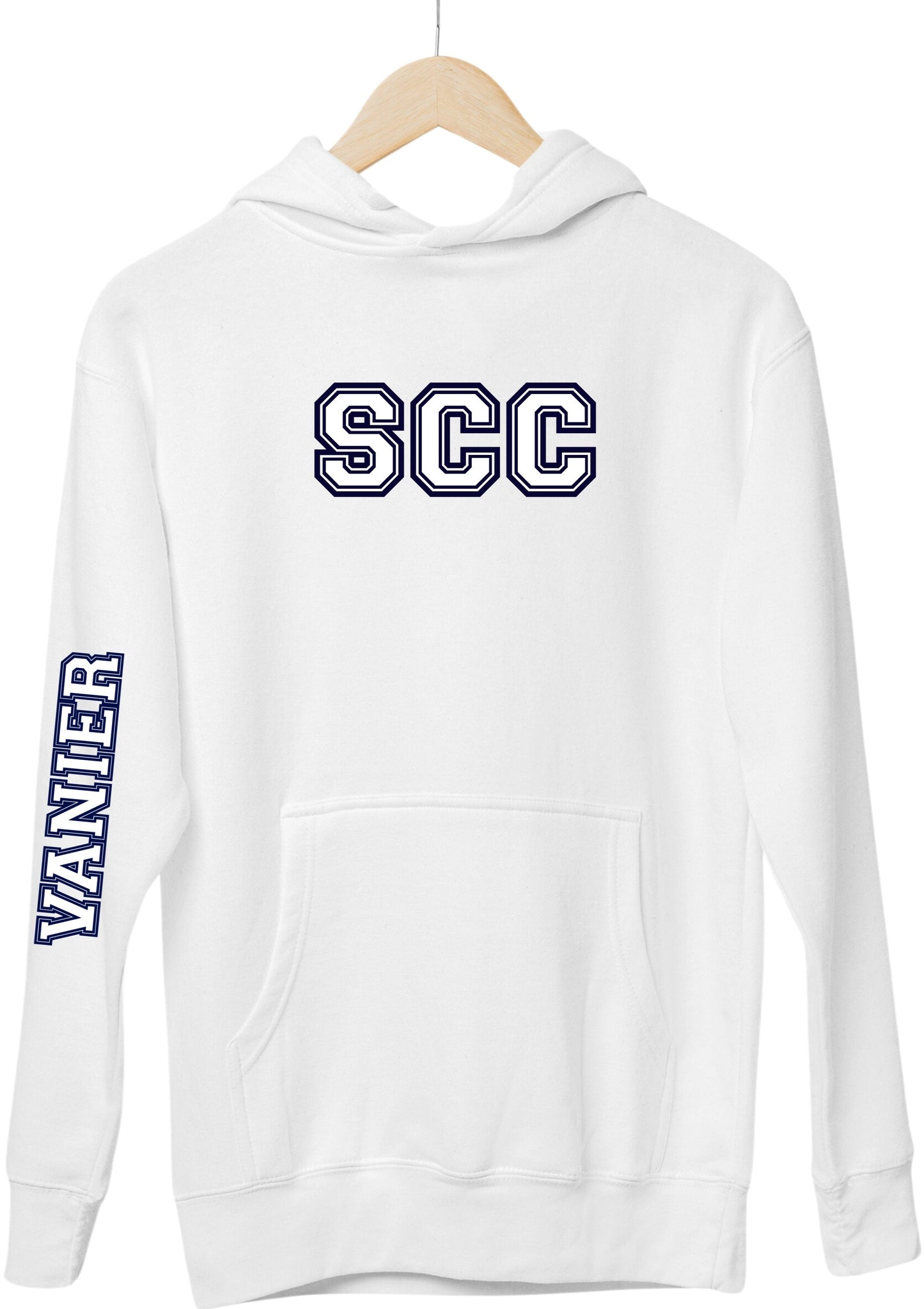 Vanier SCC Hoodie With School Down Arm