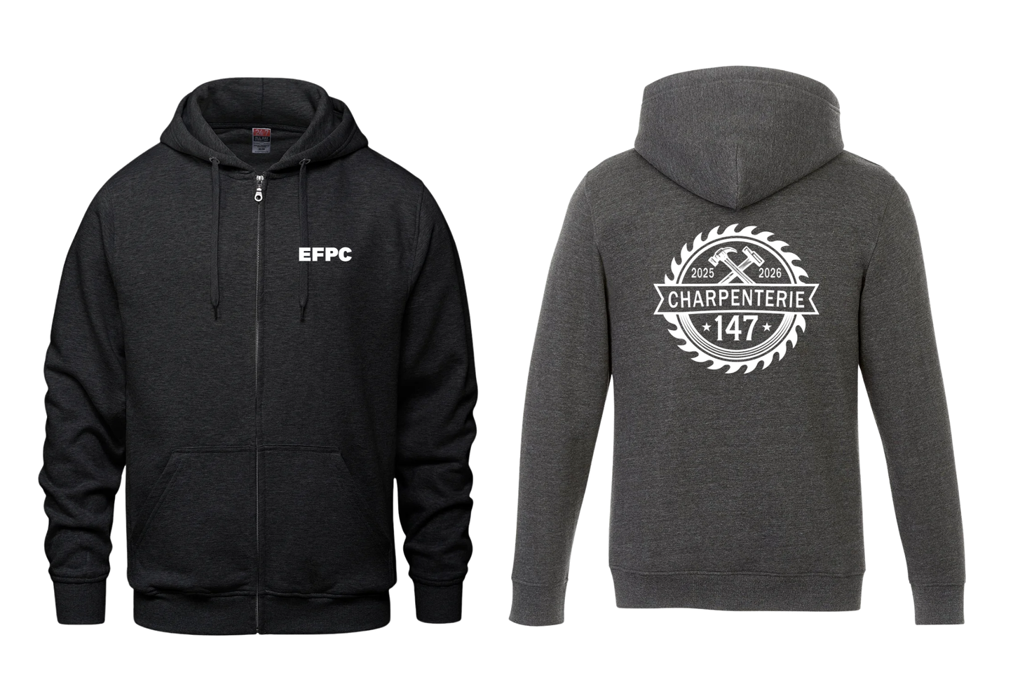 EFPC - SWEAT À CAPUCHE ZIPPÉ GROUPE 147