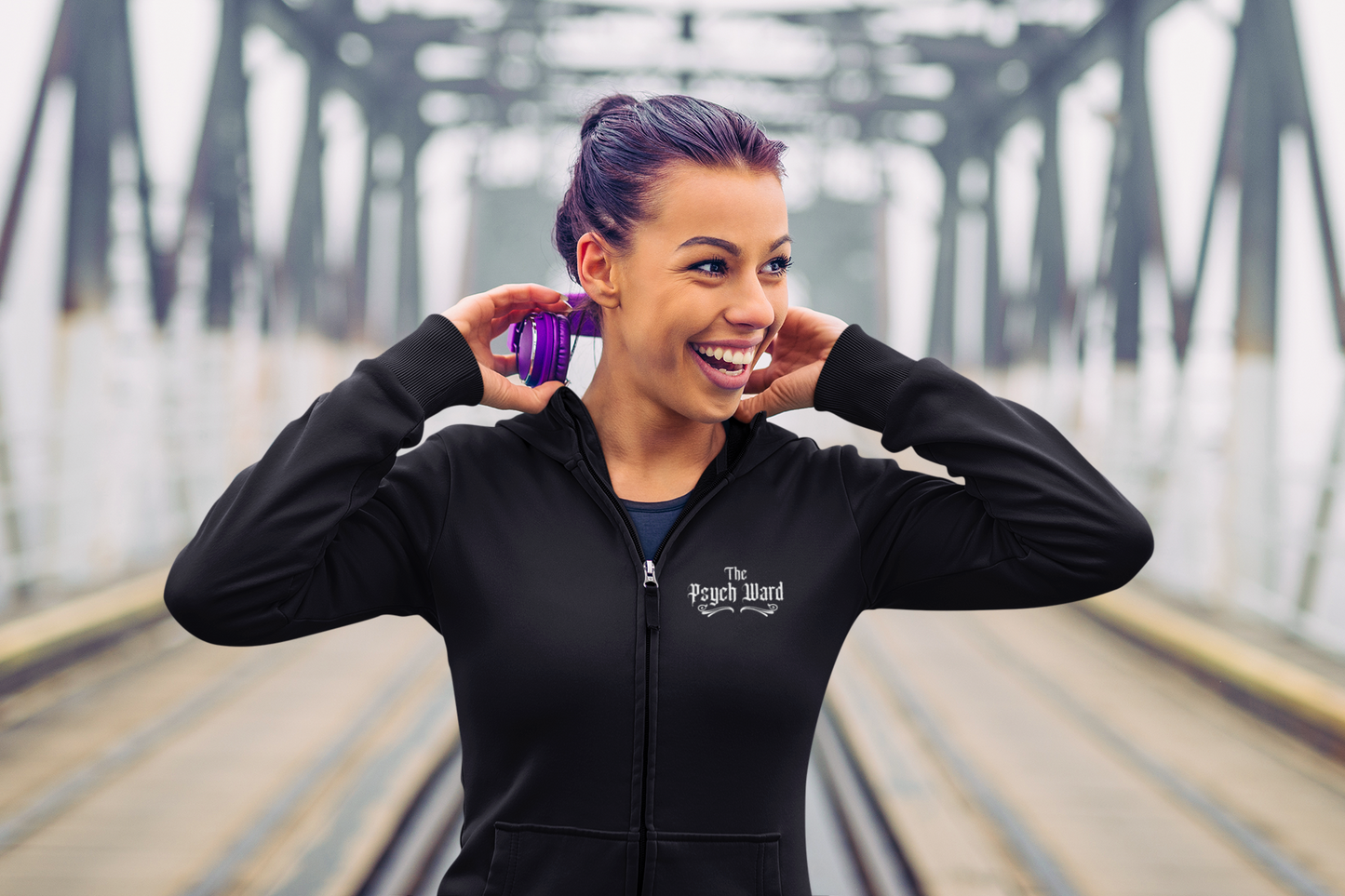 Sweat à capuche zippé Psych Ward