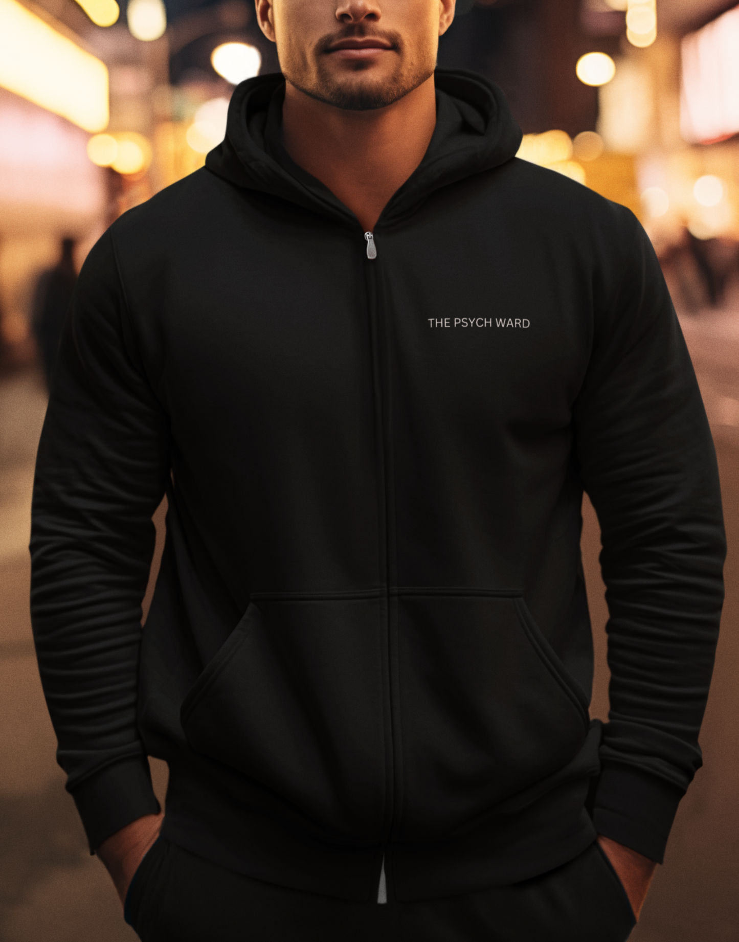 Sweat à capuche zippé classique Psych Ward