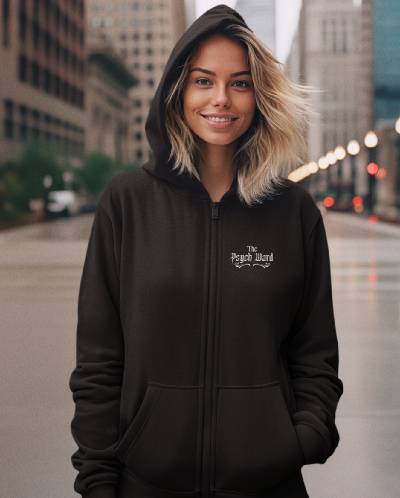 Sweat à capuche zippé Psych Ward