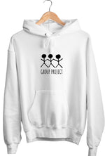 Load image into Gallery viewer, Group Project Hoodie- Stick Men - White
