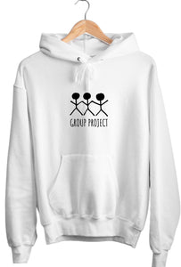Group Project Hoodie- Stick Men - White