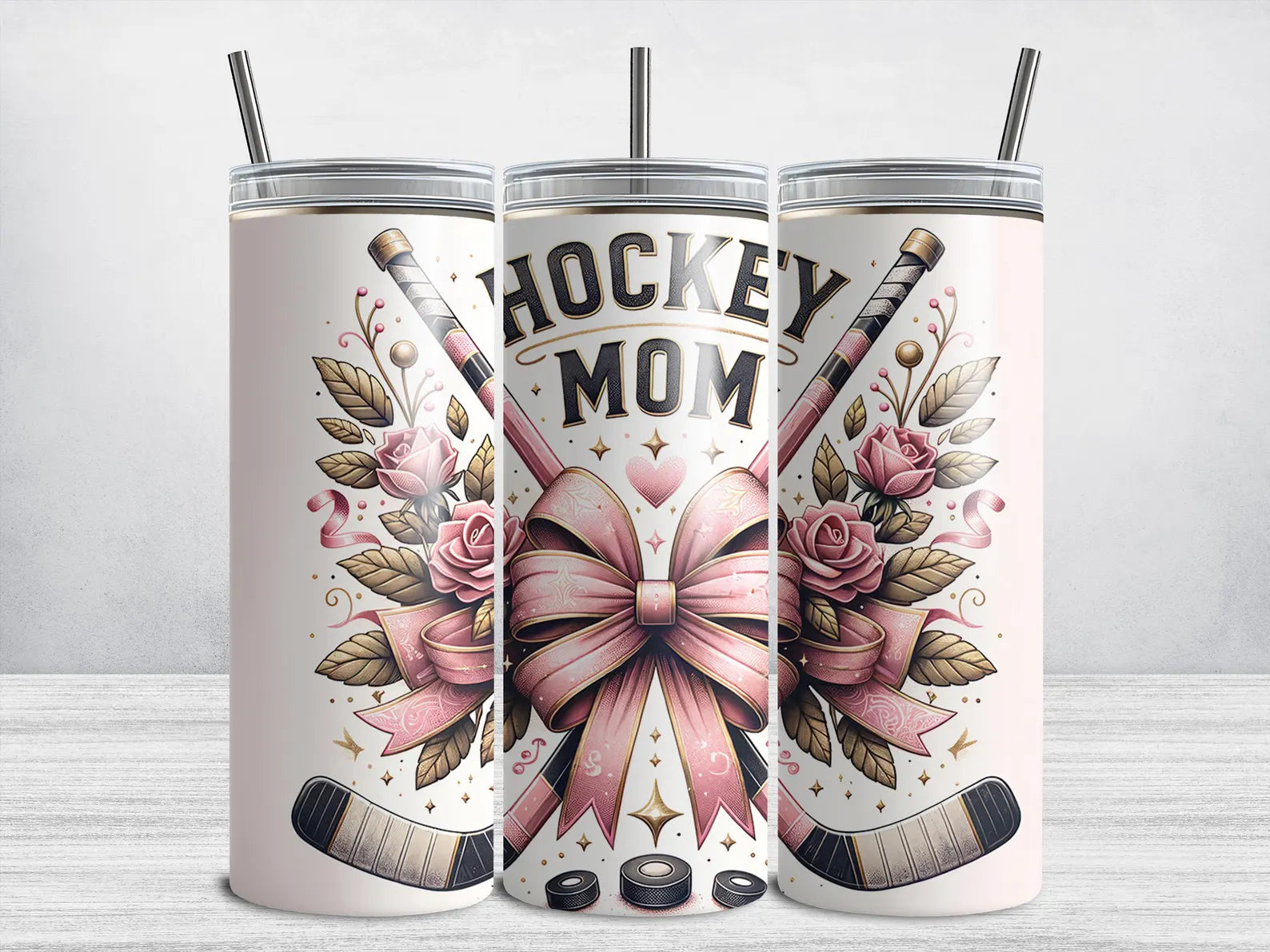 GRIZZLIE HOCKEY MOM HOT/COLD TUMBLER
