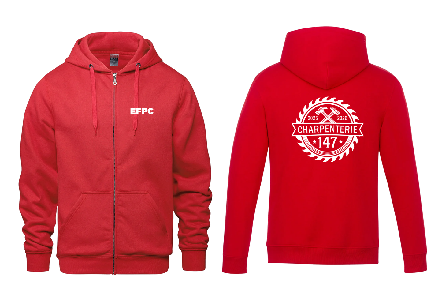 EFPC - SWEAT À CAPUCHE ZIPPÉ GROUPE 147