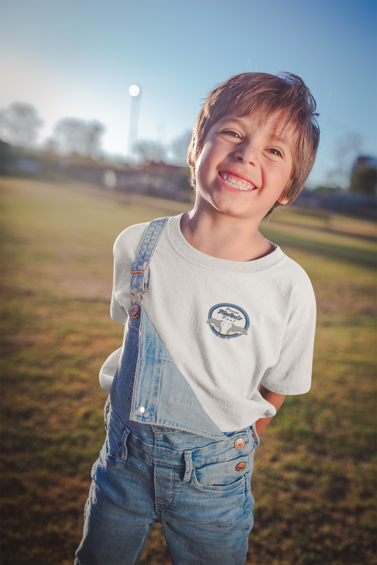 T-shirt blanc en coton Valois Pool Youth