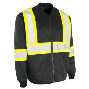 Hi Vis Safety Quilted Jacket