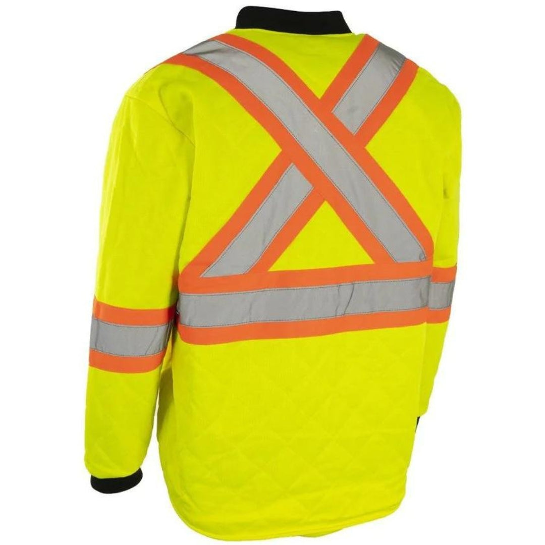 Veste matelassée de sécurité haute visibilité