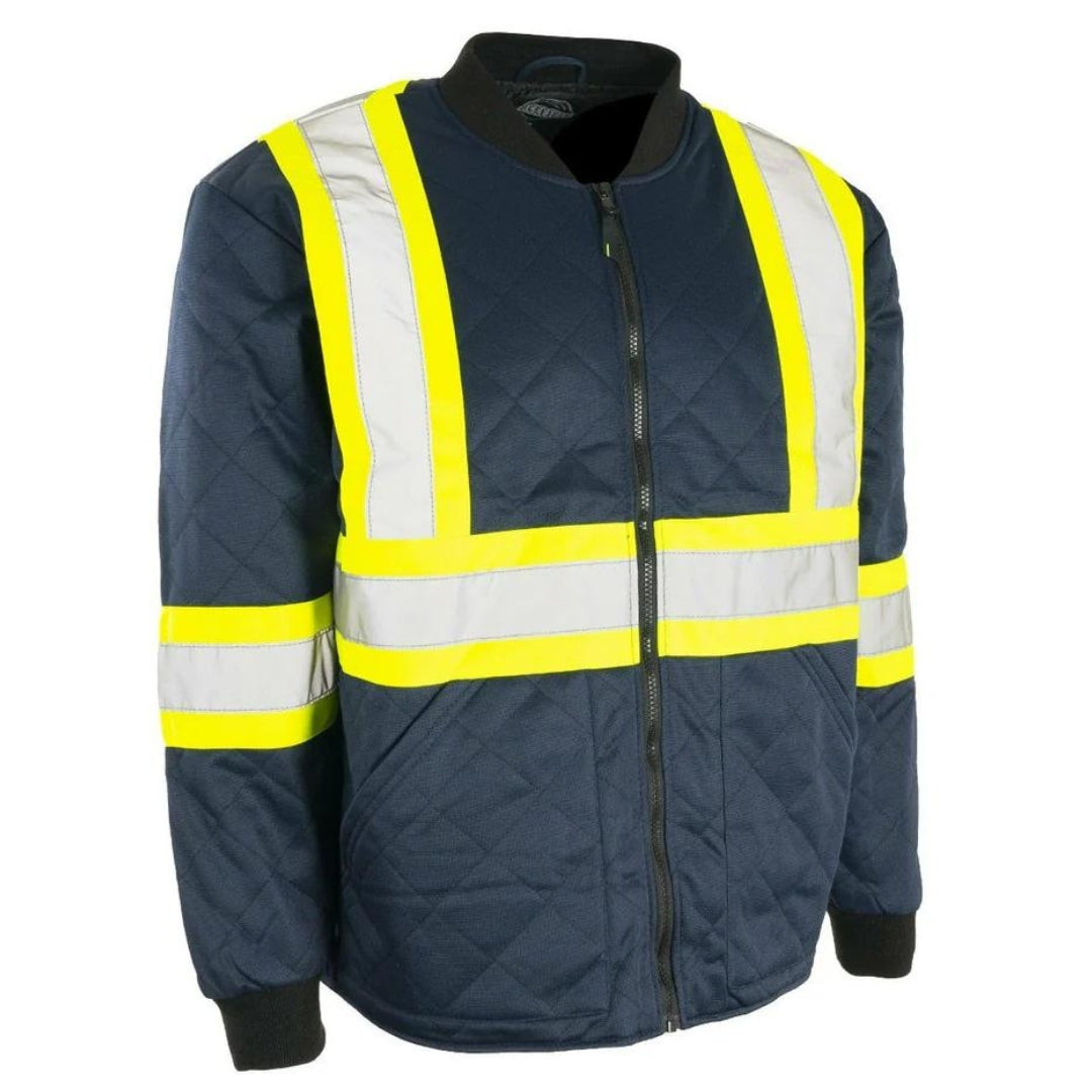 Veste matelassée de sécurité haute visibilité