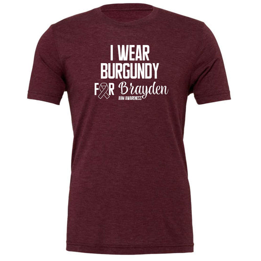#teambrayden I Wear Burgundy (T-shirt)