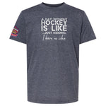 Load image into Gallery viewer, HWI Youth &#39;A Day Without Hockey&#39; T-shirt
