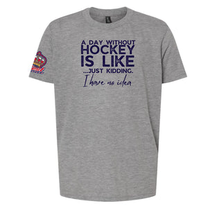 T-shirt adulte HWI 'Une journée sans hockey'