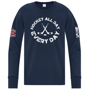 HWI Youth Long Sleeve T-shirt 'Hockey All Day'