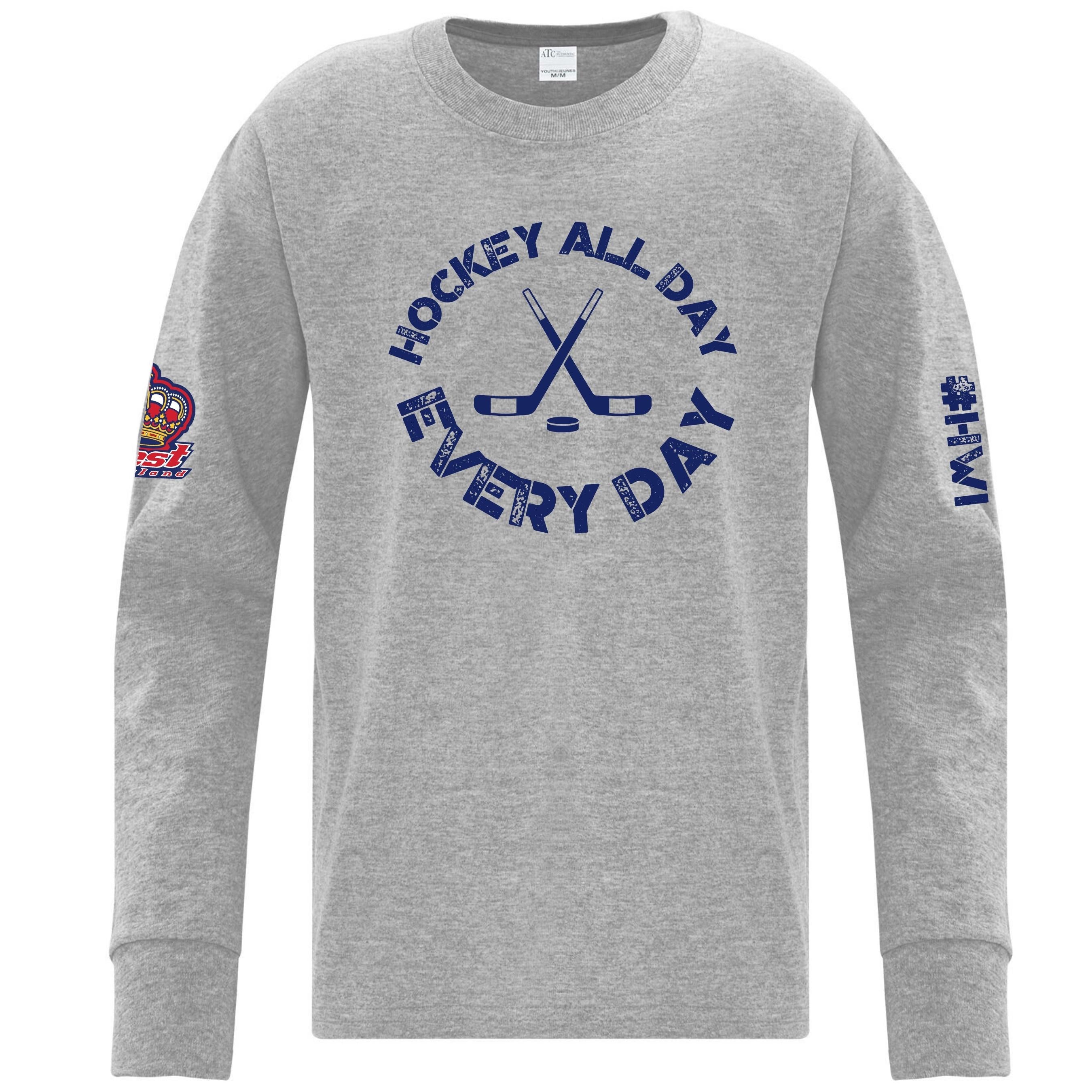 HWI Youth Long Sleeve T-shirt 'Hockey All Day'