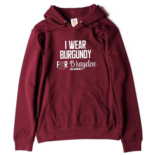 #teambrayden I Wear Burgundy Hoodie (Unisex)