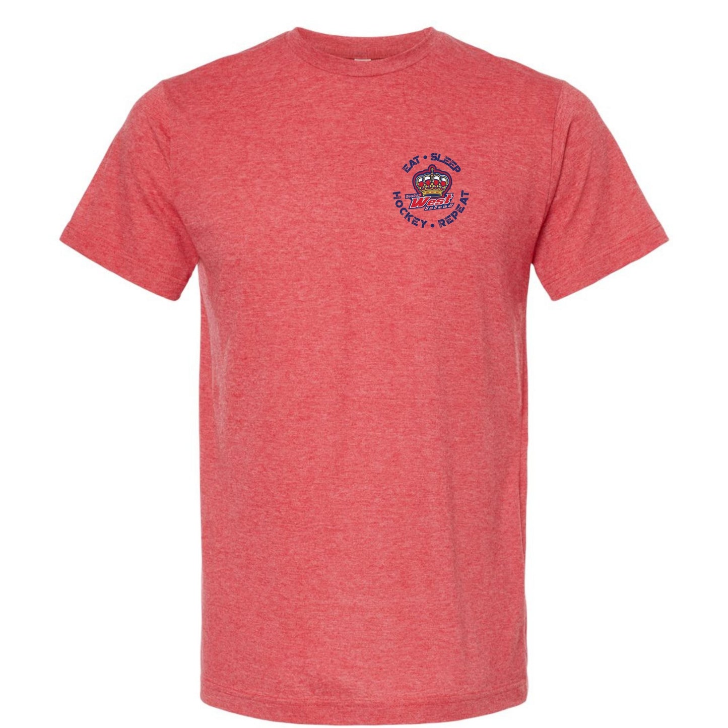 HWI Triblend T-shirt Adulte 'Manger, Dormir, Hockey, Répéter'