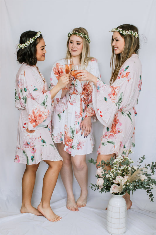 Robe en coton florale