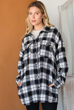 Load image into Gallery viewer, Women&#39;s brushed cotton heavy weight plaid shirt
