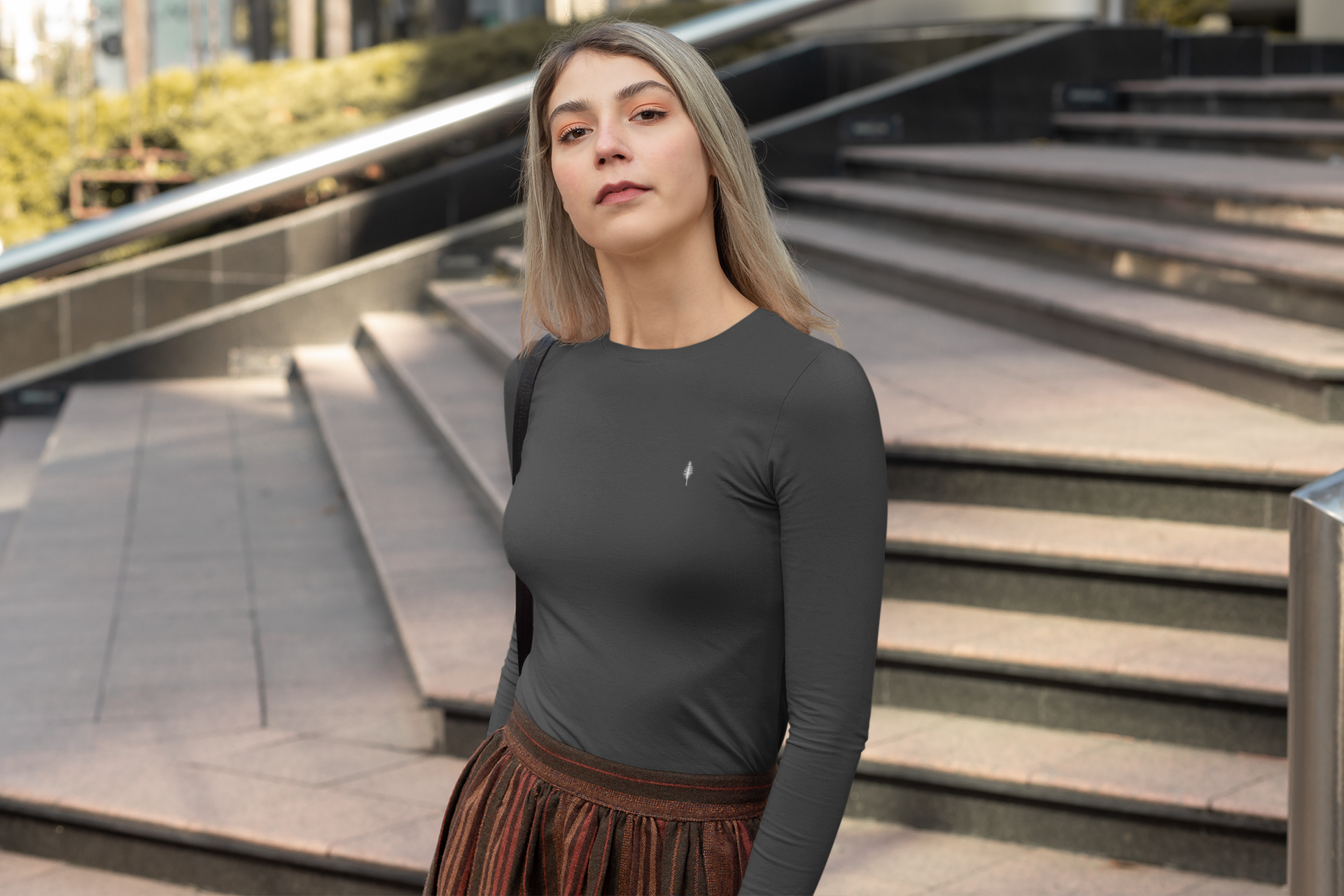 Cotton Jersey Long Sleeve T-Shirt